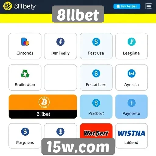 Métodos de pagamento disponíveis no 8llbet