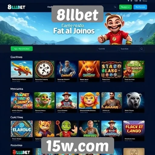 Interface do usuário no site 8llbet
