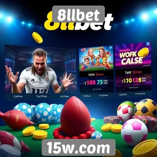 Variedade de jogos disponíveis na plataforma 8llbet